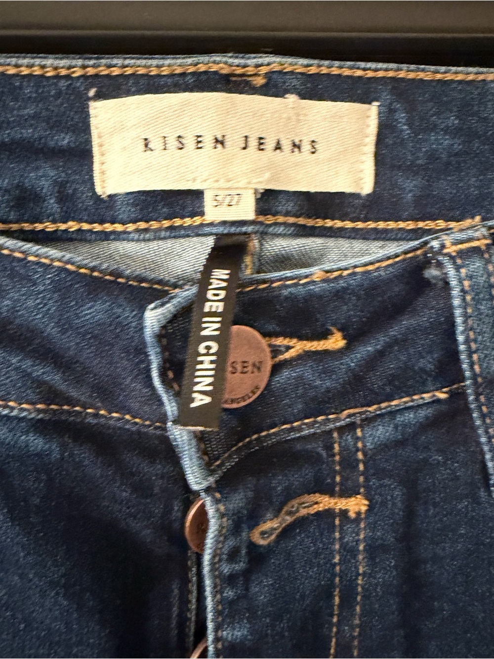 RISEN Button-Fly High Rise jeans - Picture 3 of 3